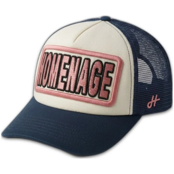 Cepur izliekta truckeris tumši zils snapback The T