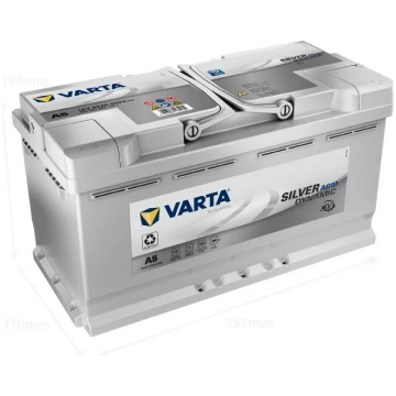 Akumulators VARTA SILVER DYNAMIC AGM XEV, 95AH, 35