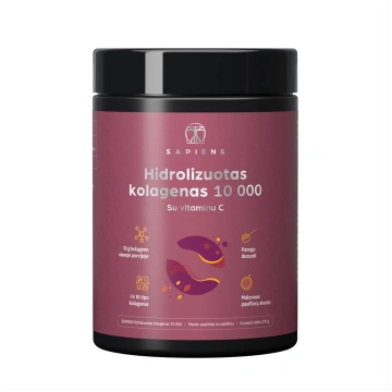SAPIENS, hidrolizēts kolagēns, 10000 mg, pasiflora