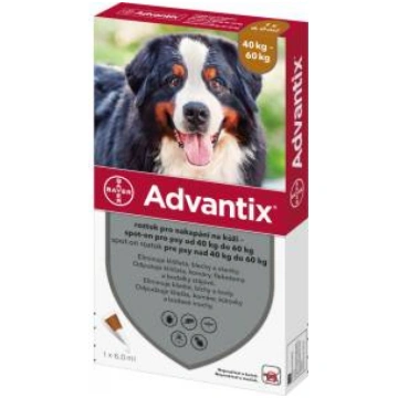 Advantix blusu un ērču šķīdums suņiem 40-60 kg, 1