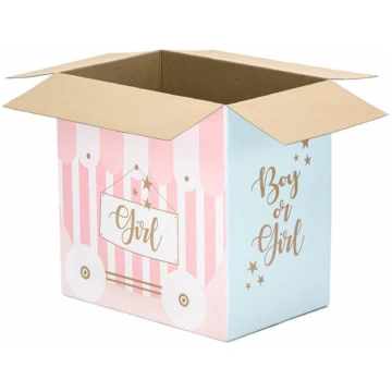 Balonu kaste "Gender Reveal" ballītei, Balloon Box
