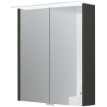 Spoguļskapītis Kame Loft 60 ar 2 spoguļdurvīm, LED