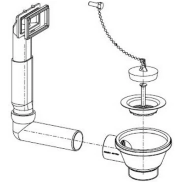 FRANKE Valve 1120006230 Sifon Paкoвинa , Kyxня
