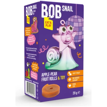 Bob Snail Eat&Play Disco ābolu-bumbieru augļu rull