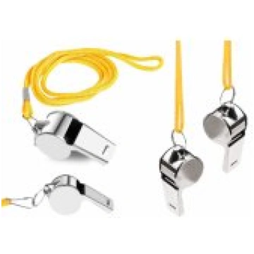 LEAN Toys Referee Whistle With Ball Metal Yellow S
