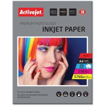 Activejet AP4-230G20 glossy photo paper for ink pr