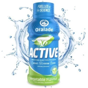 ORALADE ACTIVE elektrolītu dzēriens suņiem ar dārz