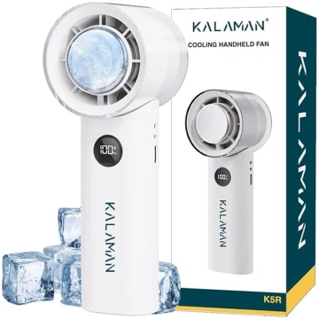 KALAMAN Portatīvais rokas ventilators ar ledus dze
