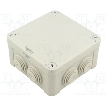 Enclosure: junction box; X: 125mm; Y: 125mm; Z: 61