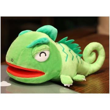 Plush Green Dragon Mascot Puppet 30 cm Lean Toys