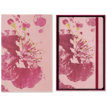 Sakura Notebook Large, Plain, Fabric Hard Cover - 