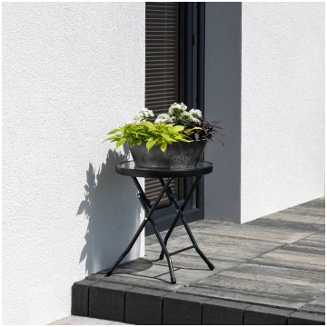 Folding garden table Henri Anthracite Patio