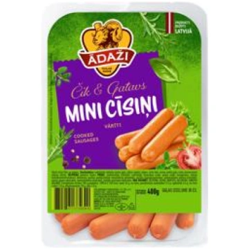Mini cīsiņi Čik&Gatavs ĀDAŽI 400g
