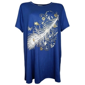 Sieviešu tunika ar spalvu rakstu, XXXL/XXXXL Kinga