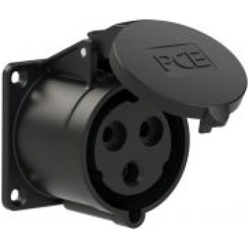 CEE Kontaktligzda 3x32A(2P+PE) 6h IP44 TT melna 70