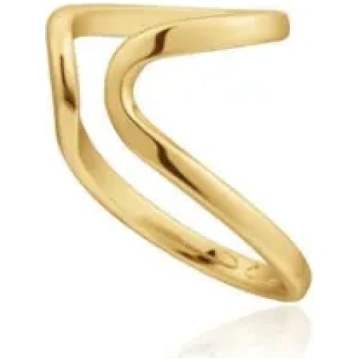 Ania Haie Double Ear Cuff Gold