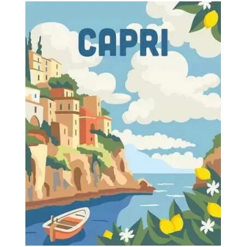 Gleznošanas komplekts Ravensburger CreArt Capri — 