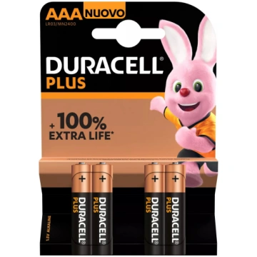 Vienreizējā baterija Duracell Plus 100 AAA Alkalin