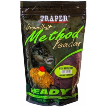 Barība Traper Method Feeder Ready 750g sarkanā zīd