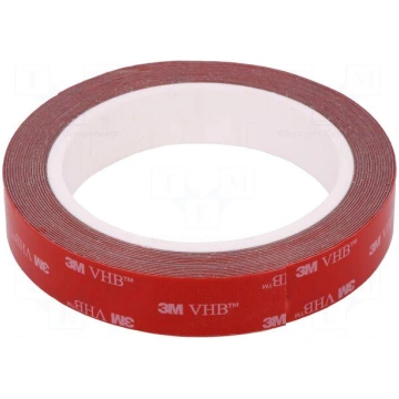 Tape: fixing | W: 19mm | L: 5m | Thk: 0.6mm | acry