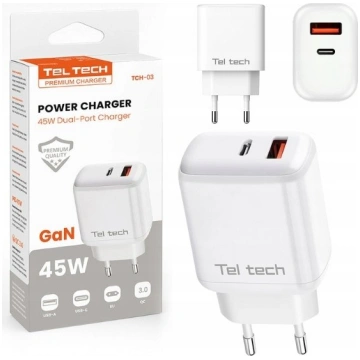 Ladowarka Teltech Teltech ladowarka sieciowa GaN U