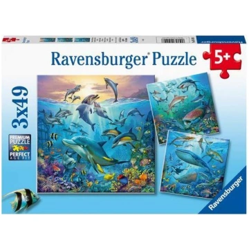 Ravensburger Puzzle 3x49 Podwodne zycie 405554 (40