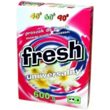 Veļas mazgāšanas pulveris FRESH 600g FE13010 59075