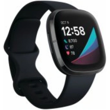 Fitbit Sense Carbon/ Graphite Stainless Steel vied