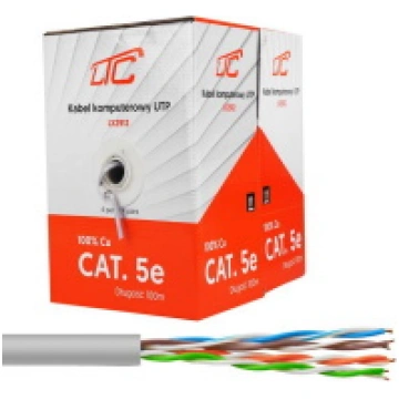 Datortīkla kabelis CAT5E UTP (100% CU) 4x2x0.5mm ,