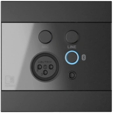 AUDAC WP225/B Wall Panel, XLR mic + 3.5 mm jack, B