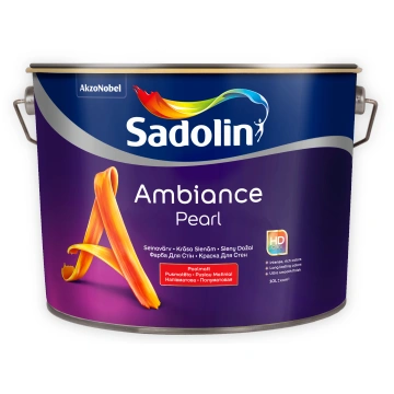 Krāsa Sadolin Ambiance Pearl, balts krās., 10 l