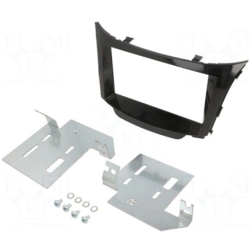 Radio mounting frame | Hyundai | 2 DIN | black glo