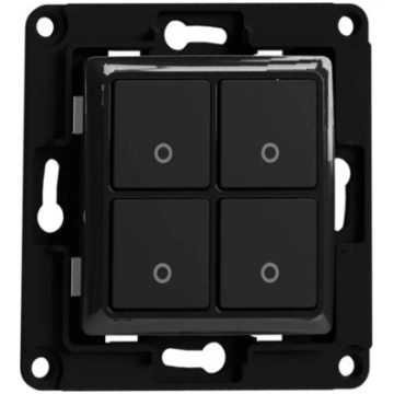 Shelly wall switch 4 button (Black) Wallswitch4Bla