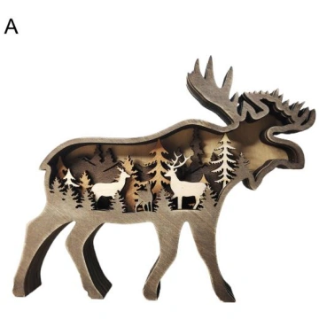 Premium Forest Elk Ornament Creative Compact Porta