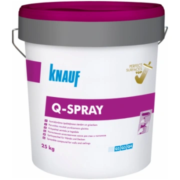 Knauf Q-Spray gatavā špakteļmasa sienām un griesti