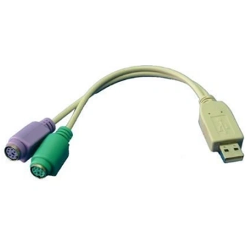 Logilink | Adapter USB to PS/2 x2 :. | Grey | USB 