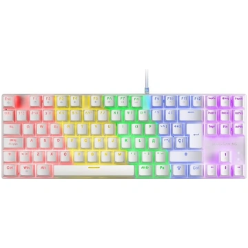 Mars Gaming MK80 White, Mehāniskā spēļu tastatūra 