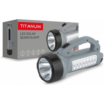 VIDEX LED lādējamais lukturis ar saules bateriju T