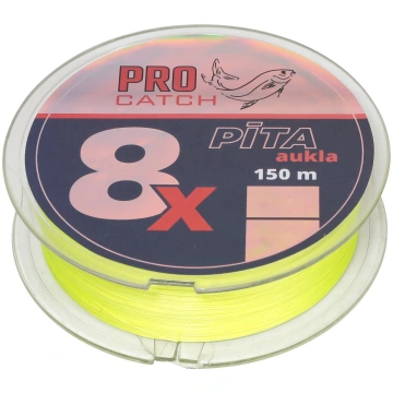 Pita aukla Pro Catch X8 0.09mm 150m dzeltena 91274