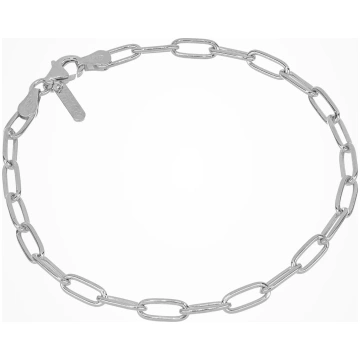Paper Clip Silver Bracelet Desmos