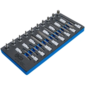 TOOL TRAY 1/3: BIT SOCKET SET | 12.5 MM (1/2") | T