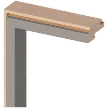 Laminēta durvju kārba ar blīvgumiju Classen 80x43x