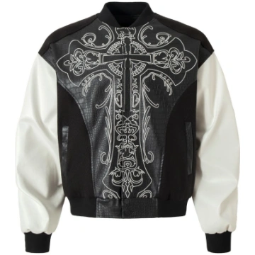 IAC | CUORE NERO leather bomber jacket - XL