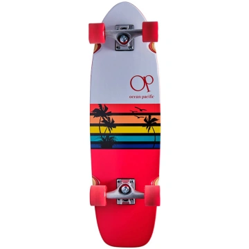 Ocean Pacific sunset 30″ white/red cruiser skrituļ
