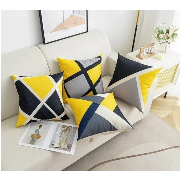 GIRASOLE HOME 4 mākslīgā lina spilvenu pārvalku ko