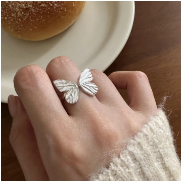 Butterfly Ring Handmade Butterfly Ring S925 Silver