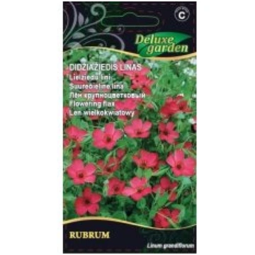 Deluxe Garden Sēklas lini lielziedu Rubrum 0.5g