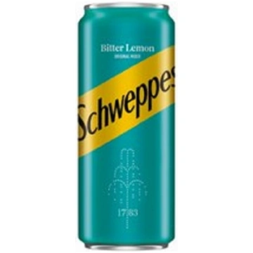Gāzēts dzēriens SCHWEPPES Bitter Lemon, bundžā, 0.