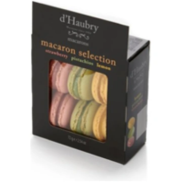 Cepumi D"HAUBRY Macaroons pistācijas, citronu un z