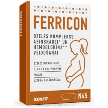 ICONFIT Ferricon - Komplekss grūtniecēm ar dzelzi,